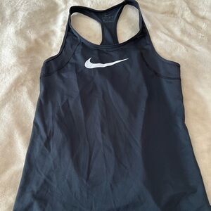 nike black racerback dri fit workout tank top size small